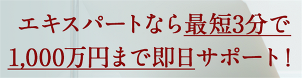 1,000万円までの現金化可能！高額利用に最適